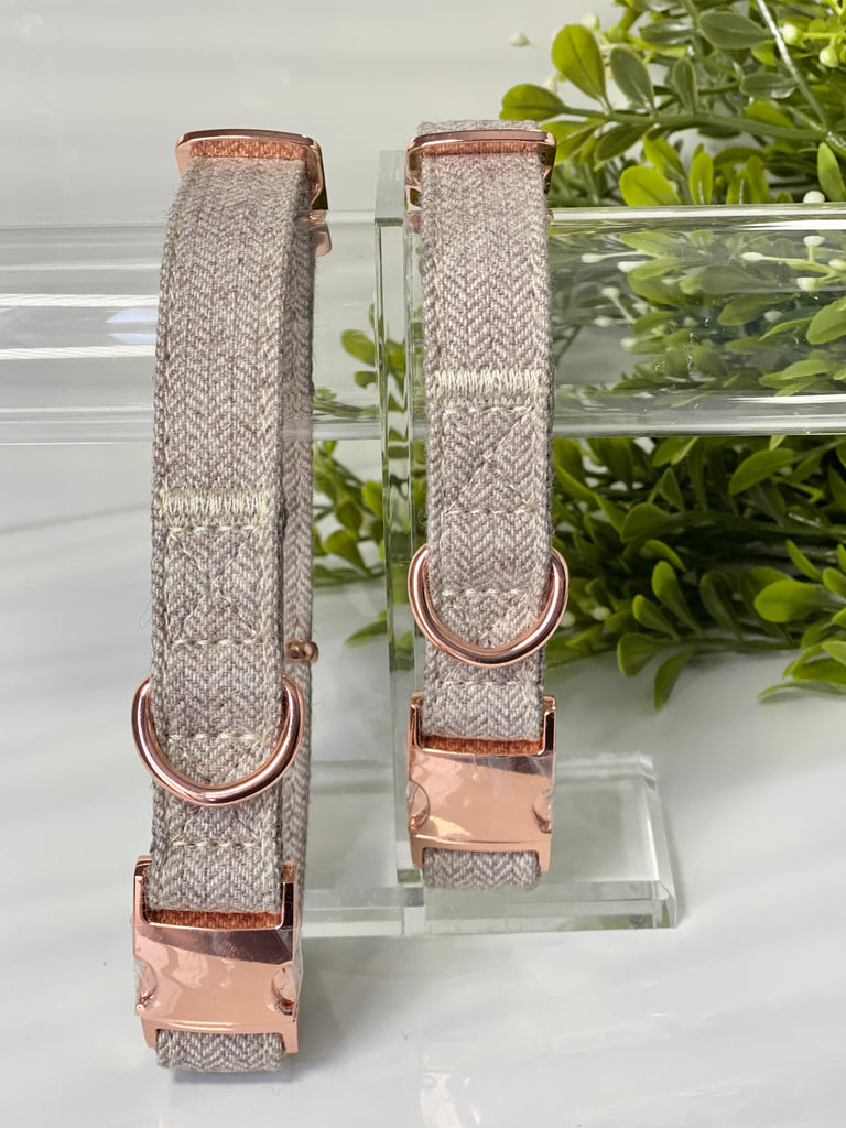 ACE Designer Dog Collar and Lead set in Rose Gold by ™ in